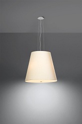 Lampa wisząca okrągła GENEVE 50 cm 3xE27 biała