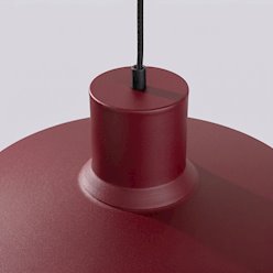 Lampa wisząca klasyczna Bilo 1xE27 burgundowa
