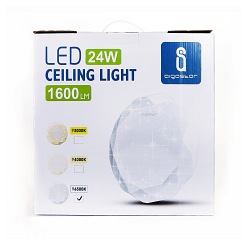 Plafon LED LIGHT05 24W diament z gwiazdami 6500K