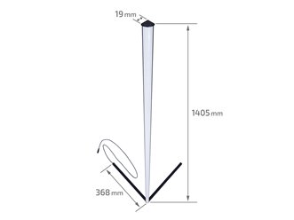 Lampa podłogowa LED z pilotem RGB+CCT 140cm 9W czarna