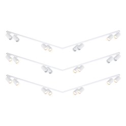Lampa sufitowa z reflektorami Hero 8xGU10 biała