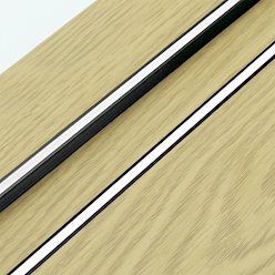Profil LED wpuszczany wąski Tiny 7mm czarny z kloszem 1m