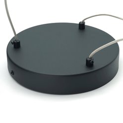 Lampa wiszące okręgi Magnum 102W CCT czarna z pilotem