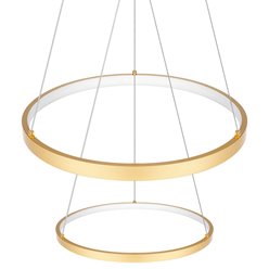 Lampa wisząca okręgi Lion 40cm 60cm 64W złota