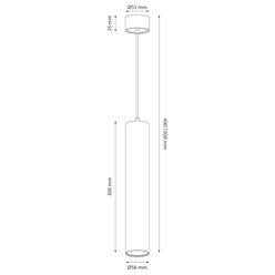 Lampa wisząca złoty cylinder Genesis 1xGU10