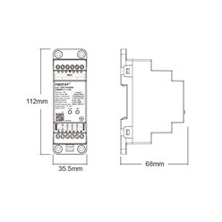 Mi-Light TZ5 sterownik LED Zigbee 5w1 na szynę DIN