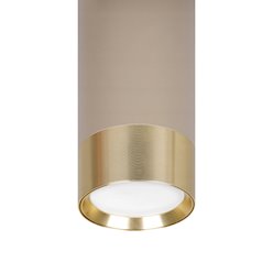 Lampa wisząca tuba 1xGU10 Naomi beż-złoty