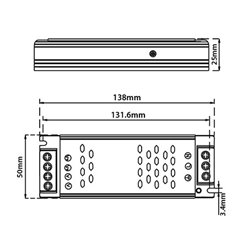 Zasilacz zewnętrzny 48V 100W do szyn magnetycznych