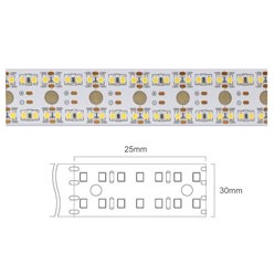 Taśma LED 24V Dual 320xSMD2835 CRI90 36W 4680lm 4000K