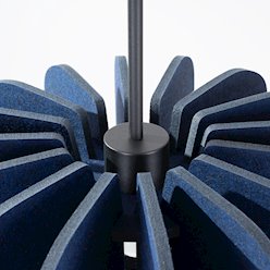 Lampa wisząca filcowa Mula 45 cm 1xE27 granatowa