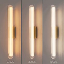 Kinkiet ścienny liniowy LED 11W 3CCT 60cm akryl złoty