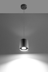 Lampa wisząca tuba ORBIS 1xGU10 Szara