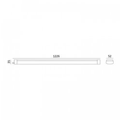 Oprawa hermetyczna LED Cortez PRO 50W 120cm 6500lm 4000K