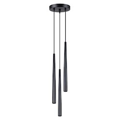 Lampa wisząca potrójna Bliss 3xG9 okrągła czarna