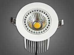 Downlight LED 12W podtynkowy, obrotowy RUSH - biała dzienna