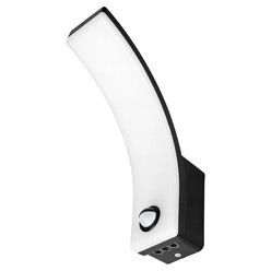 lampa elewacyjna czarna z czujnikiem