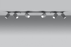 Listwa sufitowa reflektory MERIDA 6xGU10 Szara