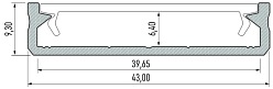 Profil Solis Lumines architektoniczny inox 1 metr