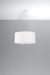 Lampa wisząca okrągła OTTO 50 cm 5xE27 biała