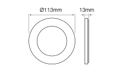 okrągły panel LED 6W easyfix barwa ciepła