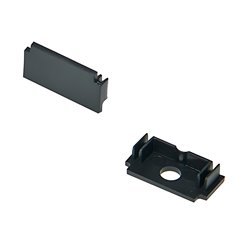 Profil LED GK Maxi czarny anodowany z kloszem mlecznym - 1m