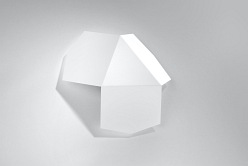 Kinkiet ścienny futurystyczny TRE 2xG9 Biały