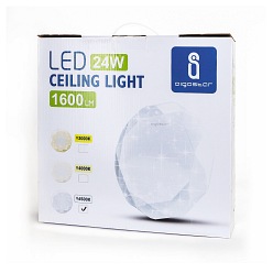 Plafon LED LIGHT05 24W diament z gwiazdami 6500K