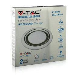 Plafon Sufitowy V-TAC 60W LED Pilot CCT Timer Gwiazdy fi.480 VT-8473 4200lm