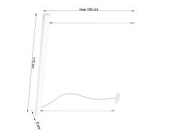 Lampa wisząca PINNE 117 biała 4000K