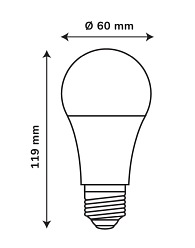 Żarówka LED E27 15W neutralna