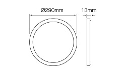 okrągły panel LED 24W easyfix dzienny