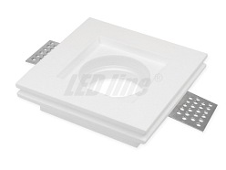 Oprawa gipsowa LED line® PAVO - wpuszczana, kwadratowa, stała