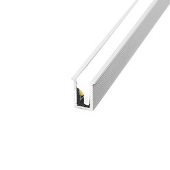 Profil LED wpuszczany wąski Tiny 7mm srebrny z kloszem 1m