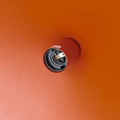 Lampa wisząca stożkowy klosz Nox 40cm 1xE27 ochra czerwona