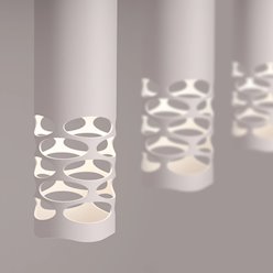 Lampa wisząca potrójna Liro 3xGU10 listwa biała