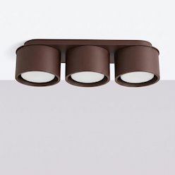 Lampa sufitowa potrójna tuba Modo 3xGx53 brązowa