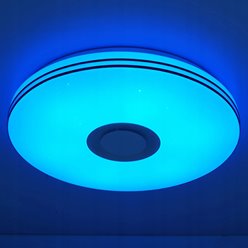 Plafon LED RGB CCT z głośnikiem i pilotem 72W 50cm