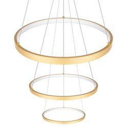 Lampa wiszące okręgi LED Rings 20-40-60 cm 77W złota