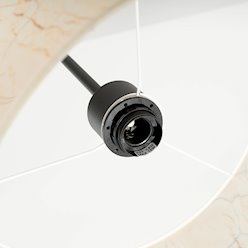 Lampa wisząca z abażurem Nevia 1xE27 beżowy marmur