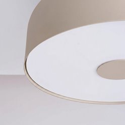 Lampa sufitowa okrągła Omiq 4xE27 taupe