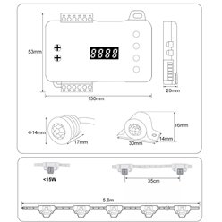 Sterownik schodowy LED Mono Smart z czujnikami ruchu