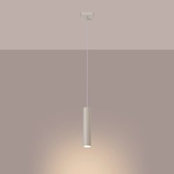 Lampa wisząca pojedyncza tuba Lagos 1xGU10 beżowa