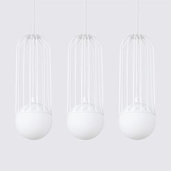 Lampa wisząca potrójna Brina listwa 3xG9 biała