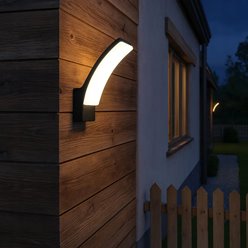 Kinkiet elewacyjny LED Gertha 12W 4000K IP54 czarny