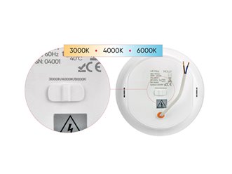 Panel LED Downlight MOLLY 18W Switch CCT okrągły