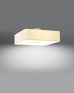 Lampa sufitowa LOKKO kwadratowa 55x55 5xE27 biała