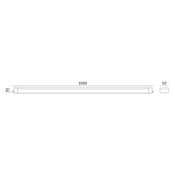 Lampa hermetyczna LED Cortez 48W 5760lm 150cm 4000K
