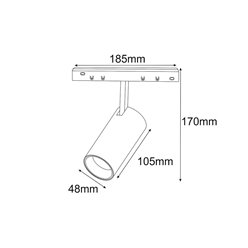 Reflektor magnetyczny Spotlight Mi-Light Smart biały 10W CCT