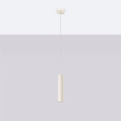Lampa wisząca pojedyncza tuba Lagos 1xGU10 beżowa