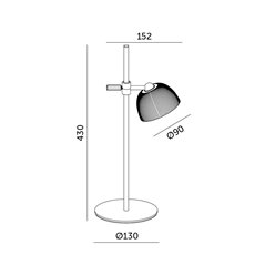 Lampka biurkowa LED 3,5W Lizbona 4w1 CCT Biała